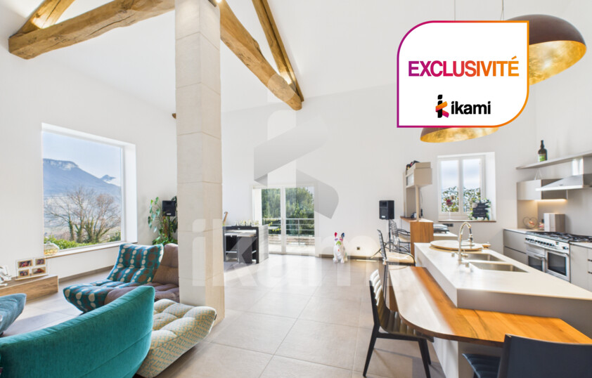 Exclusivité, demeure de caractère 430 m2, vue exceptionnelle & fort potentiel, aux portes de Voiron