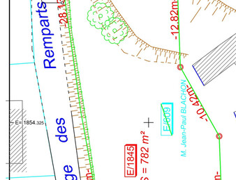 Clérieux terrain à batir de 782m2