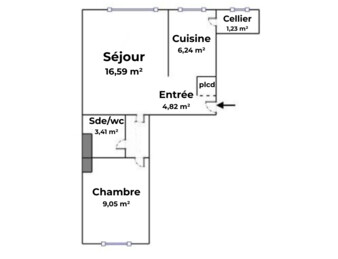Appartement lumineux 2 pièces avec cave à Bondy