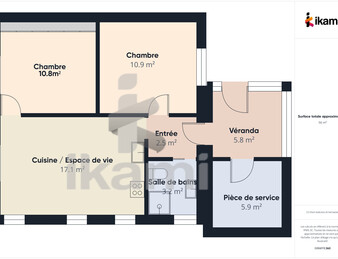 Maison rénovée de 3 pièces, vie de plain-pied