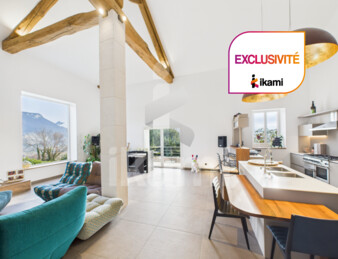 Exclusivité, demeure de caractère 430 m2, vue exceptionnelle & fort potentiel, aux portes de Voiron