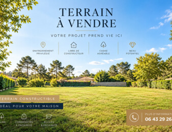 terrain à batir - louchats · 90 000 €