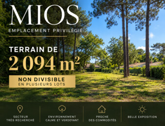 Terrain 2094 m² · à Mios · 192 500 €