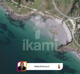 Terrain viabilisé en bord de mer, plages de Kersidan et de Dourveil à pied, Trégunc