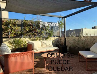 Oficina en alquiler con terraza
